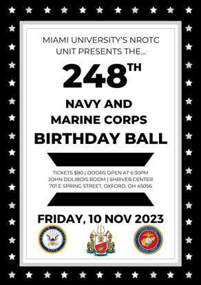 Picture of 248th Navy and Marine Corps Birthday Ball for Miami University NROTC
