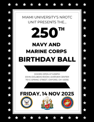 Picture of 250th Navy and Marine Corps Birthday Ball for Miami University NROTC