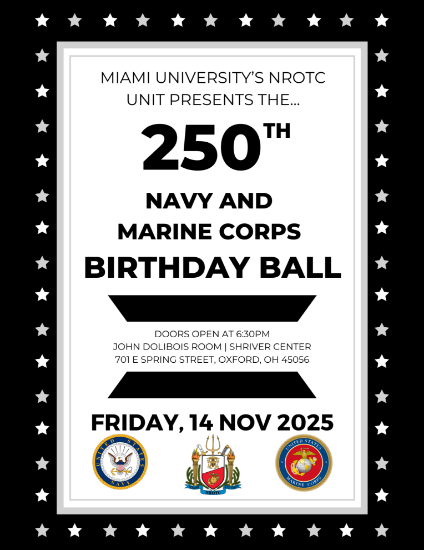 Picture of 250th Navy and Marine Corps Birthday Ball for Miami University NROTC