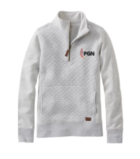 Picture of PGN - WOMEN's Only - Quilted Sweatshirt, Quarter Zip - Grey Color Only